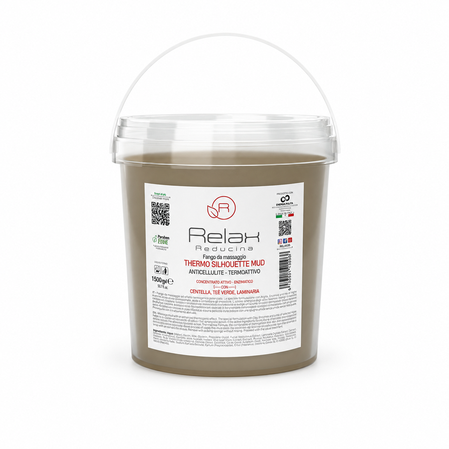 Relax Thermo Silhouette Mud Fango da Massaggio Anticellulite Termoattivo 1000ml