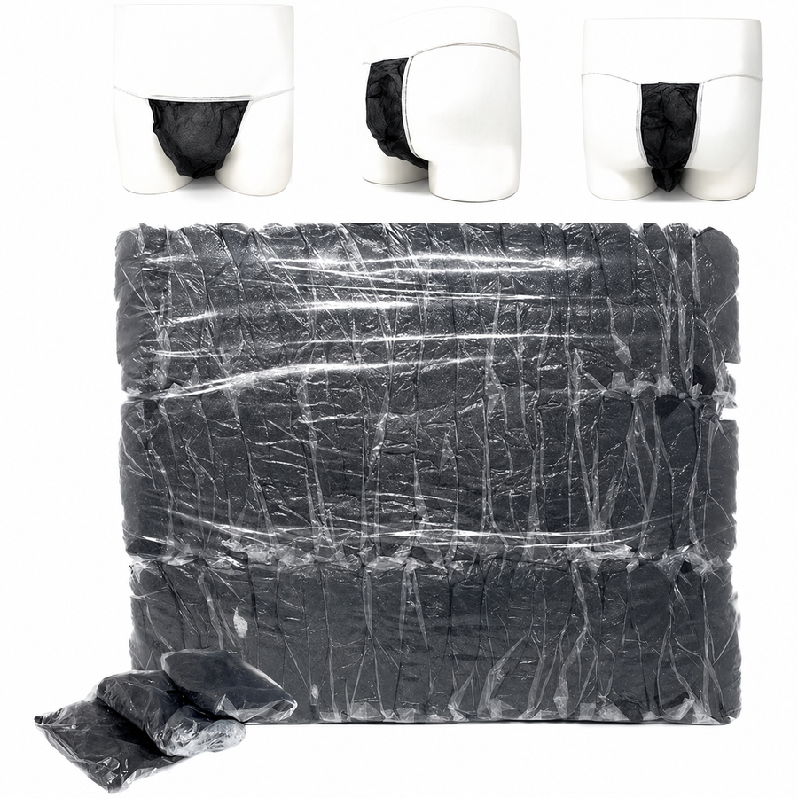 Time Tanga Uomo Monouso Nero - 100 pz